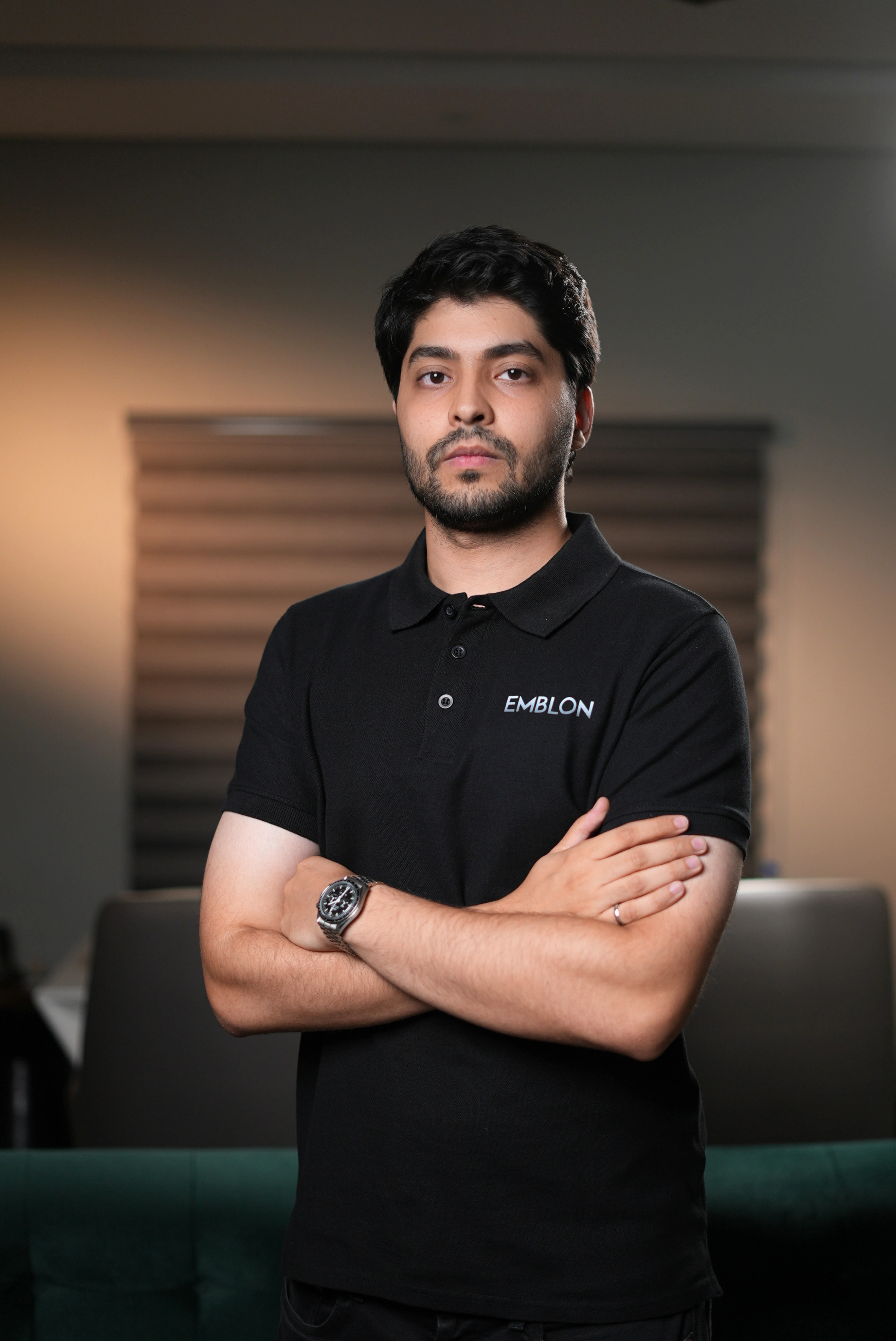 Portrait of Shehroz Mubashir, Director of Emblon
