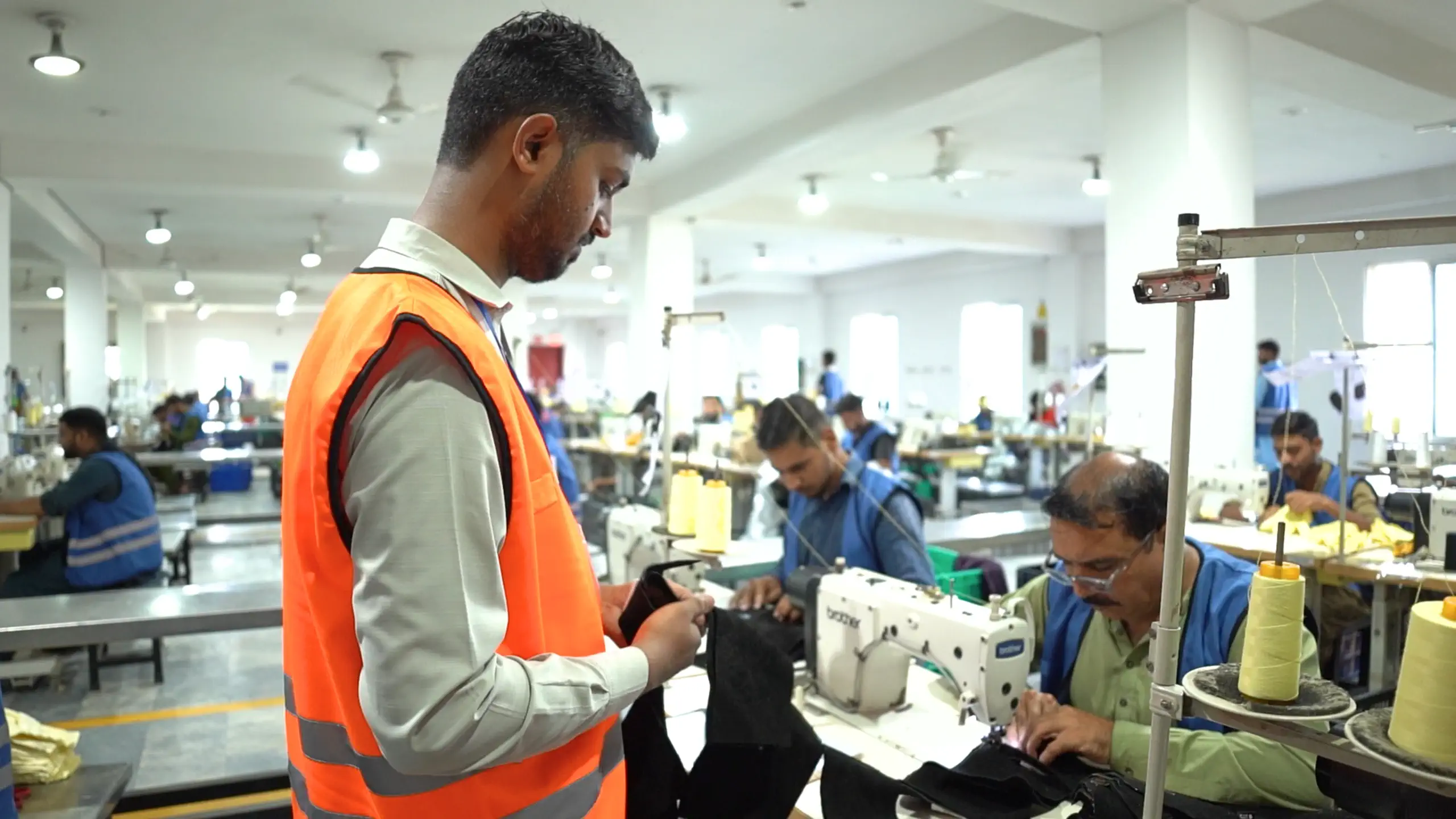 In-line sewing inspection