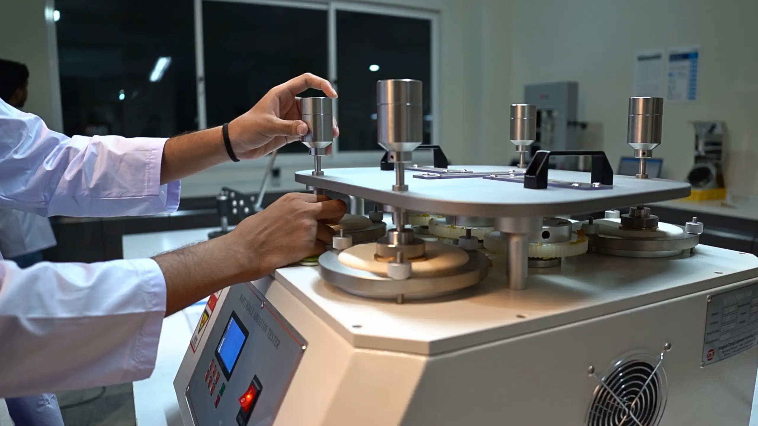 Protective material testing process